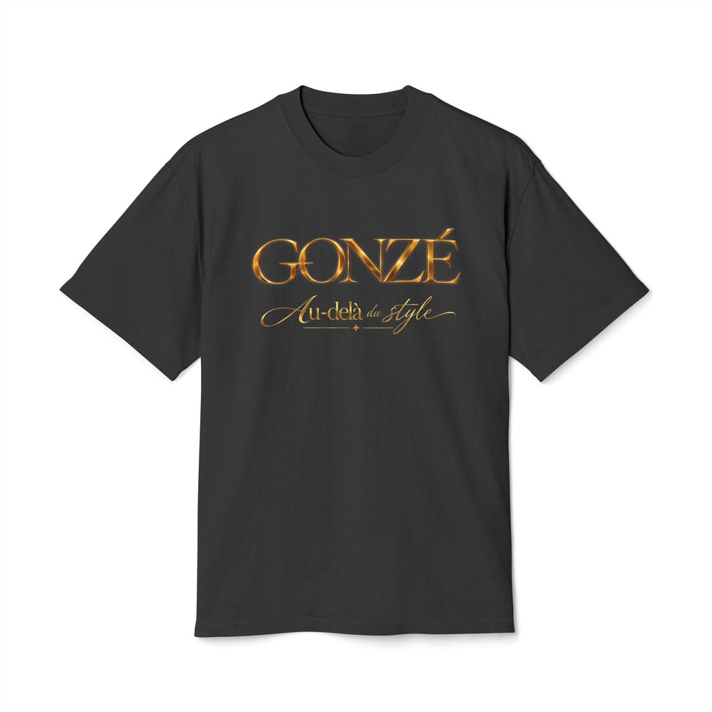 Gonzé Gold Script Tee — 'Au-delà du style