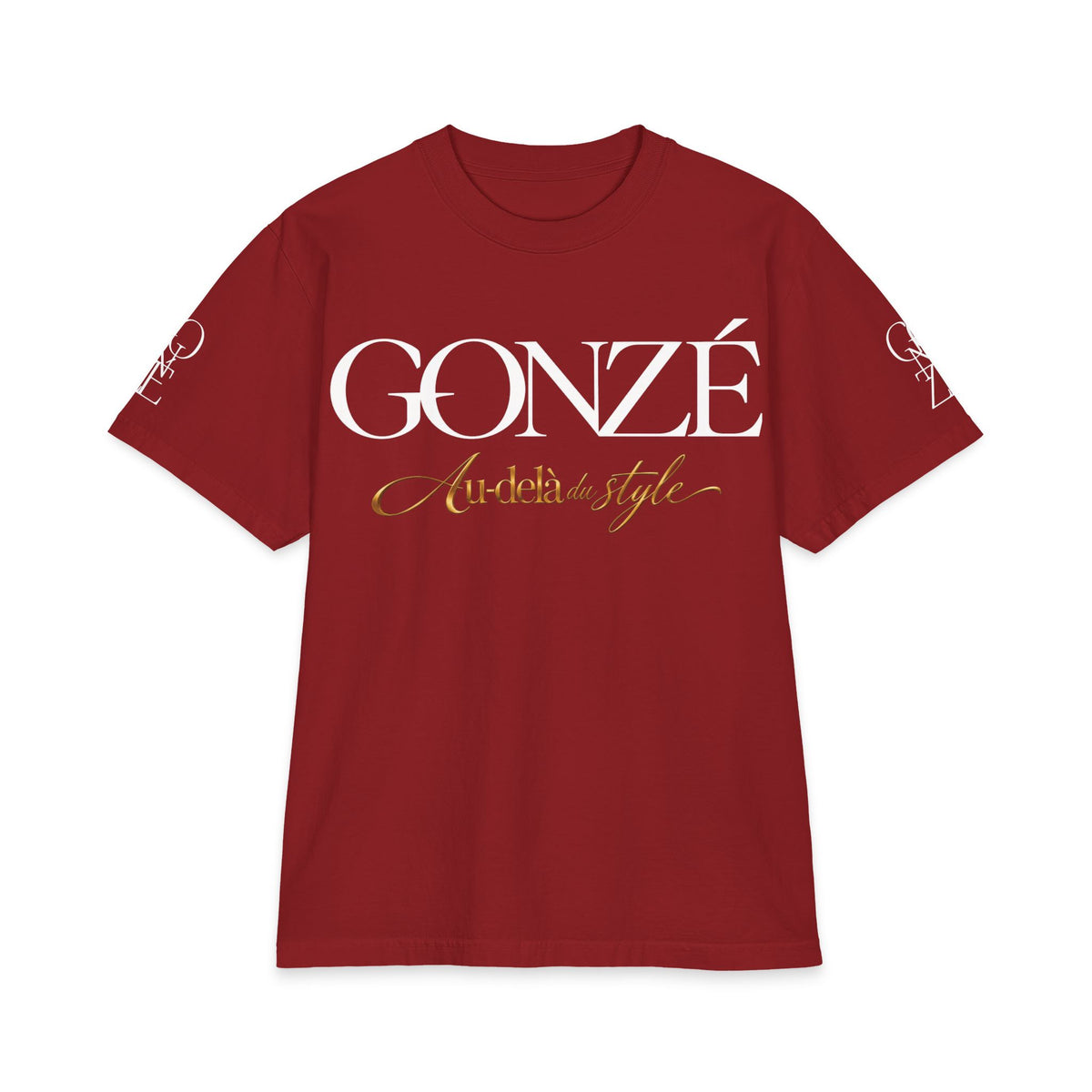 GONZÉ Script Tee — 'Au-delà du style'