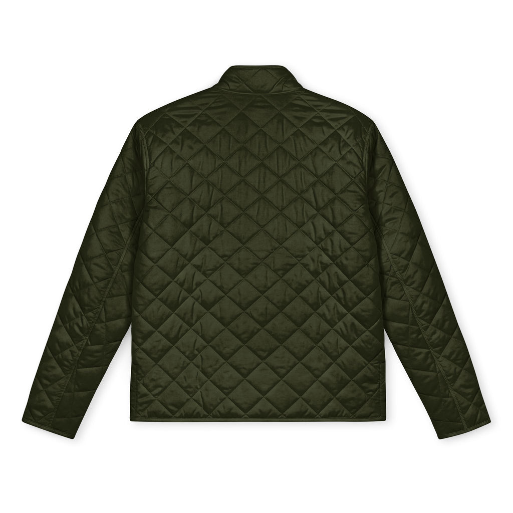 Chaqueta acolchada verde GONZÉ vista por detrás